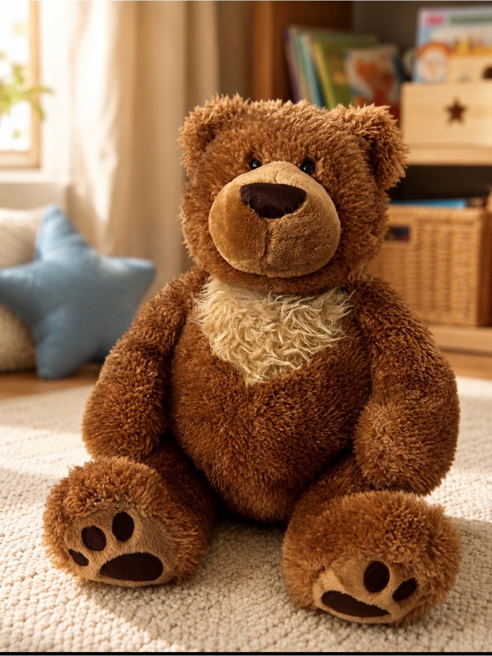 Gund Slumbers Brown and Tan Plush Teddy Bear Stuffed Animal 17” Tall